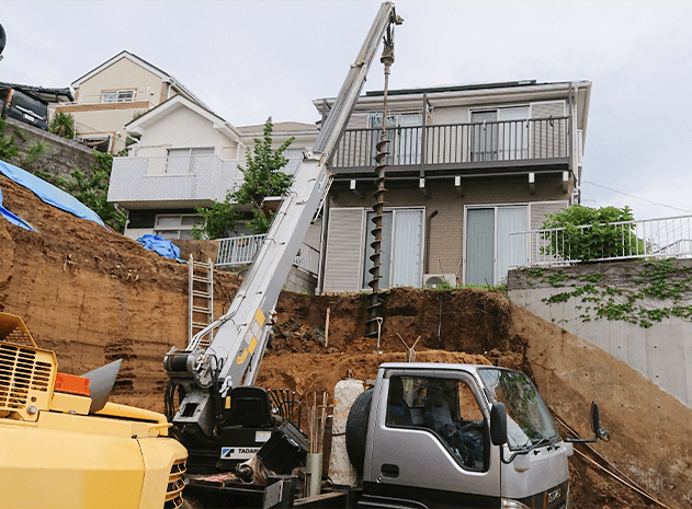 既存杭引抜工事のイメージ